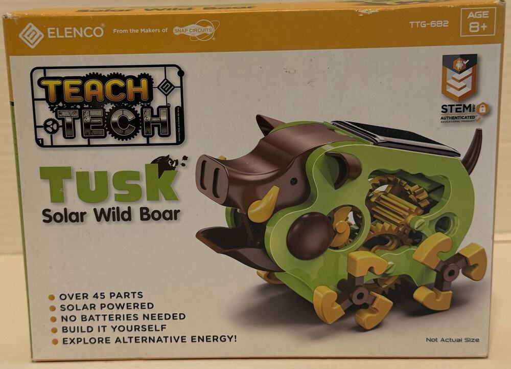NEW Elenco Teach Tech Tusk Solar Wild Boar STEM Educational Toy TTG-682 SEALED